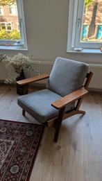 Replica Hans J. Wegner GE290 Armchair – Grey Fabric, Ophalen, Gebruikt, Scandinavian, Hout