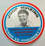 Sticker Joop Huizing koning v/d vogelmarkt 1979, Ophalen of Verzenden, Nieuw, Bedrijf of Vereniging