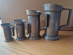 Tinnen maatbekers Daalderop KMD Tiel, Ophalen of Verzenden