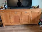Teak hout dressoir, L200 B50 H95, Huis en Inrichting, Ophalen, Minder dan 50 cm, Gebruikt, Teakhout