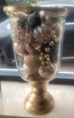 Glazen grote windlicht (zonder kerstballen), Huis en Inrichting, Woonaccessoires | Kandelaars en Kaarsen, Ophalen, Gebruikt, Overige materialen