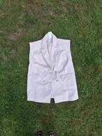 Costes mouwloze blazer / lang gilet L, Wit, Maat 42/44 (L), Nieuw, Ophalen of Verzenden