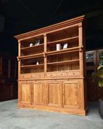 Hoge teakhouten boekenkast | Grote Bibliotheekkast #2357, Huis en Inrichting, Kasten | Boekenkasten, Niet ingevuld, Gebruikt, 200 cm of meer