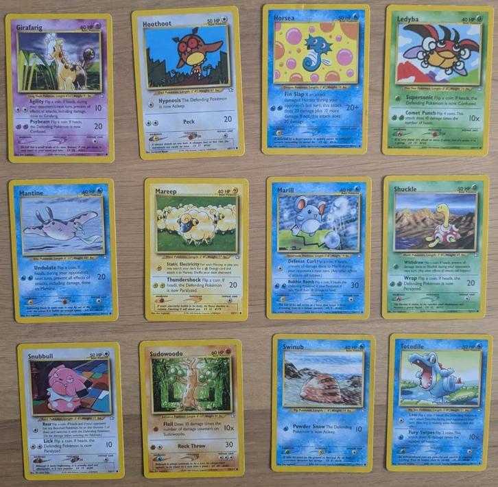 Pokémon Kaarten - Neo Genesis Set, Hobby en Vrije tijd, Verzamelkaartspellen | Pokémon, Gebruikt, Meerdere kaarten, Ophalen of Verzenden