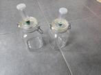 2x Fermentatie weckpot 2 liter glas fermenteren, Ophalen of Verzenden, Zo goed als nieuw