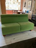 Groen 2-persoons bankje met korte zitdiepte, Ophalen, Gebruikt, 150 tot 200 cm, Tweepersoons