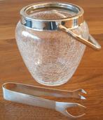 Krakele ijsemmer met pleet montuur + tang, Ophalen of Verzenden