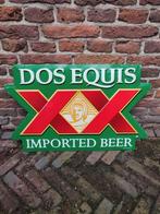 Dos Equis XX metaal Reclamebord Mexicaans Bier cerveza, Ophalen of Verzenden, Gebruikt, Reclamebord
