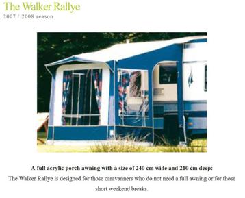 Walker deeltent type Rallye | 2.40 m breed x 2.10 m diep beschikbaar voor biedingen
