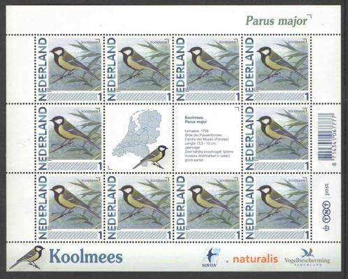 Postzegels Vogels in Nederland: Koolmees, Postzegels en Munten, Postzegels | Nederland, Postfris, Na 1940, Ophalen of Verzenden