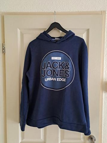 Donkerblauwe hoodie maat L beschikbaar voor biedingen