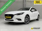 Mazda 3 2.0 SkyActiv-G 120 GT-M Navi HUD Bose Leer Cruise LE, 1998 cc, Zwart, 4 cilinders, Wit