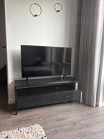 TV-meubel, zwart staal, industrieel, Loods5, Huis en Inrichting, Ophalen, 100 tot 150 cm, Zo goed als nieuw, Minder dan 100 cm
