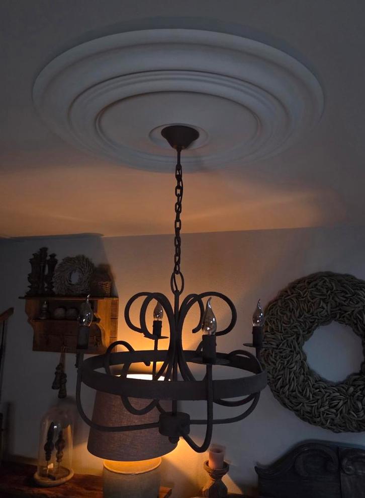 Hoffz kroonluchter Bliz 4 arms, Huis en Inrichting, Lampen | Kroonluchters, Zo goed als nieuw, Metaal, Ophalen of Verzenden