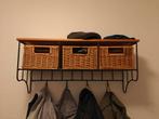 Kapstok met 3 mandjes, Wandkapstok, Ophalen of Verzenden, Zo goed als nieuw, Minder dan 100 cm