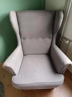Grijze fauteuil IKEA, Huis en Inrichting, Ophalen, Gebruikt