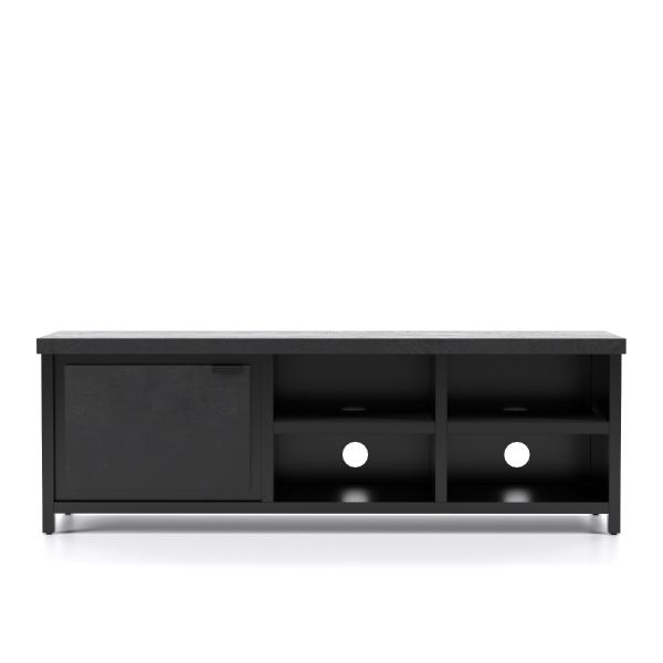 Tv-meubel trendy mango metaal 1 deur openvakken 160 cm actie, Huis en Inrichting, Kasten | Ladekasten, Tv-meubel trendy mango metaal 1 deur openvakken 160 cm actie