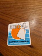 1893 Marisol Camping Carvaning Sticker, Ophalen of Verzenden, Gebruikt