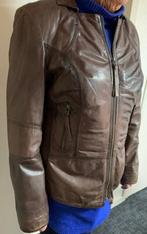 Leren jas bruin maat 42, Bruin, Maat 42/44 (L), Ophalen of Verzenden, Zo goed als nieuw