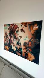 Vlindervrouw plexiglas kunstwerk 120x80 cm, Ophalen, 100 tot 125 cm, 75 cm of meer, Print