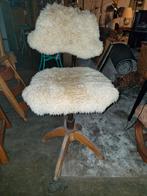 Vintage Bureaustoel met Schapenvacht, Ophalen of Verzenden
