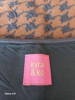 Pied de Poule jurk grijs bruin, Kyra & Co, knielang maat M, Kleding | Dames, Jurken, Maat 38/40 (M), Bruin, Ophalen of Verzenden