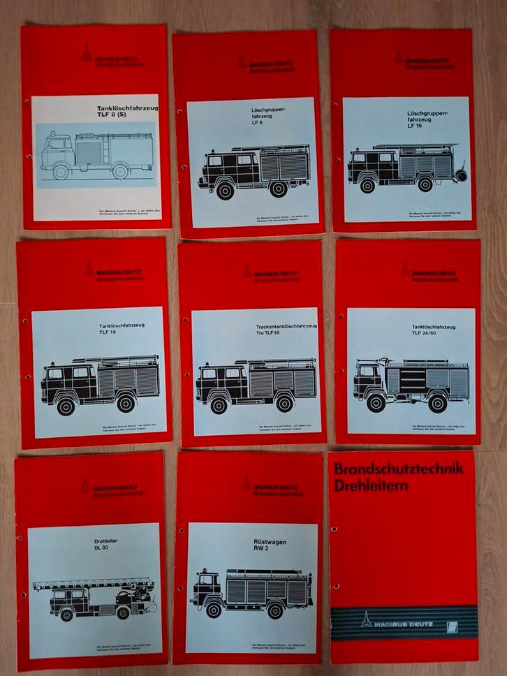 Magiurs Deutz Brandweer Documentatie Set, Boeken, Auto's | Folders en Tijdschriften, Gelezen, Ophalen of Verzenden