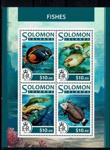 solomon 2017 pf blok vissen zeeleven fishes koraal 2 beschikbaar voor biedingen