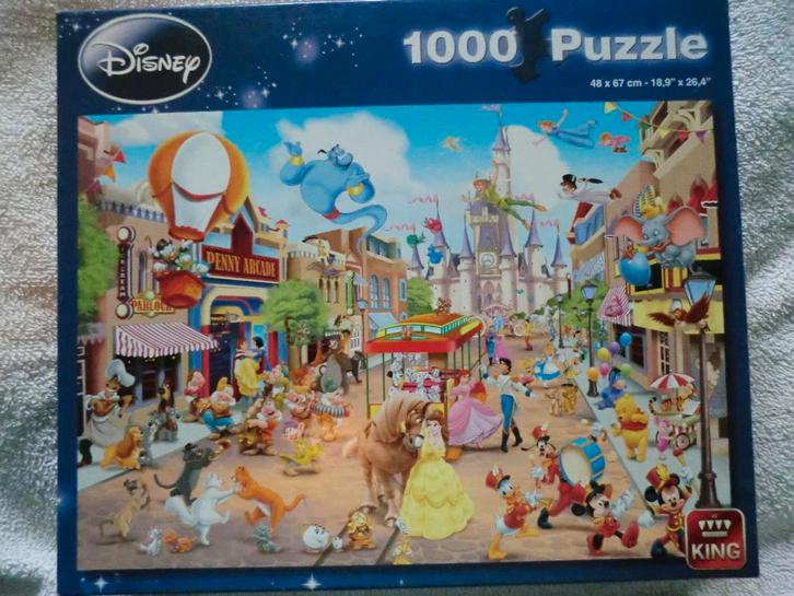 puzzel 1000 stuks Disney, Hobby en Vrije tijd, Denksport en Puzzels, Zo goed als nieuw, Legpuzzel, 500 t/m 1500 stukjes, Ophalen of Verzenden