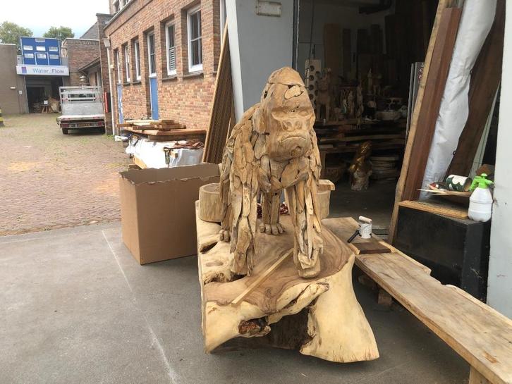 Gorilla teakhout, Verzamelen, Beelden en Beeldjes, Nieuw, Dier, Ophalen