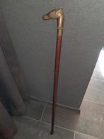 Antieke Wandelstok met Paardenkop, verborgen vakje, Antiek en Kunst, Ophalen of Verzenden