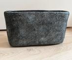 Mica Decorations ovale bloempot grijs 35 x 10.5 x 20.5 cm, Huis en Inrichting, Ophalen, Minder dan 100 cm