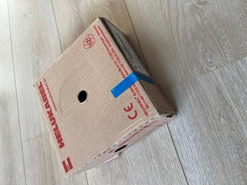 Helukabel H07V-K 1x2.5 blauw - 100 meter, Ophalen of Verzenden, Nieuw, Kabel of Snoer