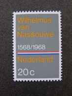 1968: NVPH 908, Volkslied Wilhelmus 400 jaar; postfris, Na 1940, Ophalen of Verzenden, Postfris