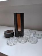 10 oude kristallen onderzetters Leerdam, Antiek en Kunst, Ophalen of Verzenden