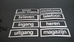 Zelfklevende stickers : plaatsaanduiding, Ophalen of Verzenden, Nieuw, Meerdere stickers