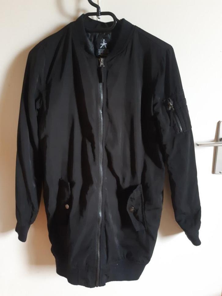 Zwarte jas Atmosphere jas maat 34, Kleding | Dames, Jassen | Zomer, Gedragen, Maat 34 (XS) of kleiner, Zwart, Ophalen of Verzenden