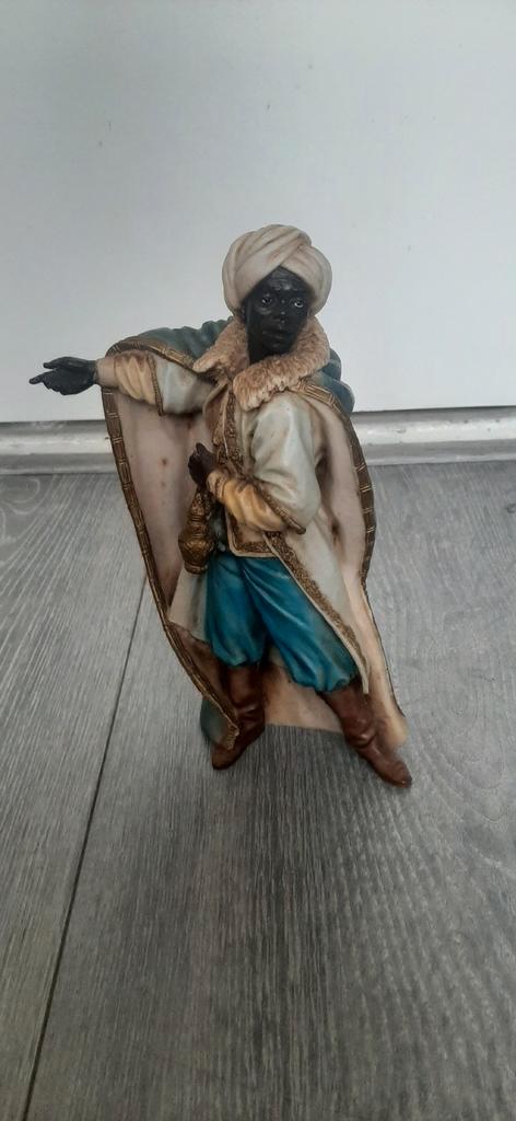 Koning caspar beeld 1988 castagno albast, Verzamelen, Beelden en Beeldjes, Gebruikt, Dier, Ophalen