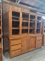 Prachtige teakhouten buffetkast / vitrinekast / boekenkast, Huis en Inrichting, Kasten | Ladekasten, Ophalen, 5 laden of meer