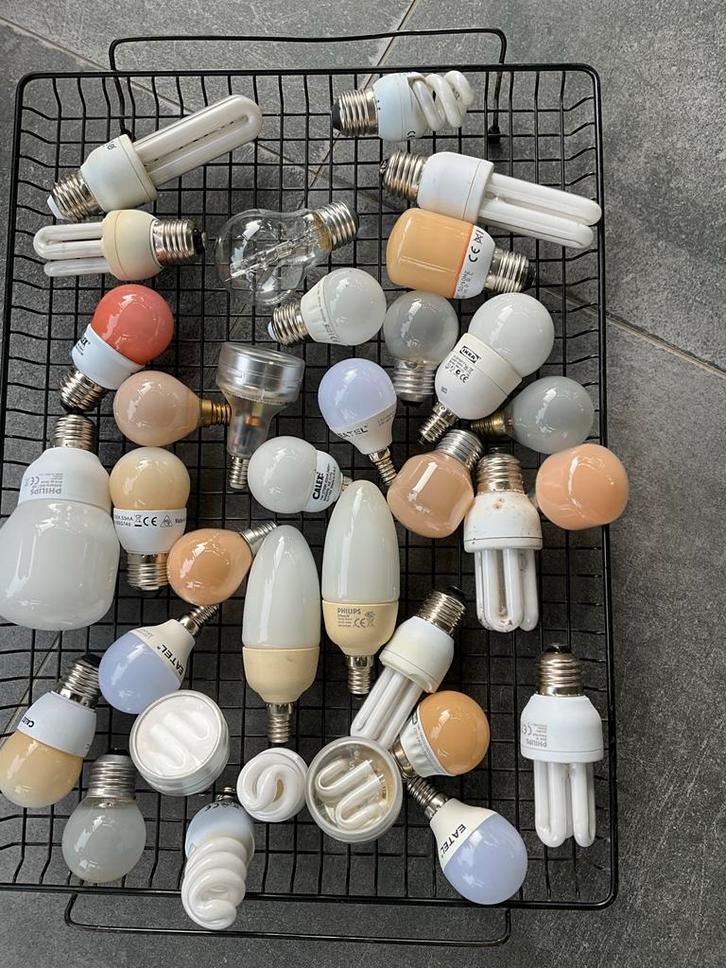 Diverse Lampen Collectie - LED, Halogeen, Spaarlamp, Huis en Inrichting, Lampen | Losse lampen, Gebruikt, Led-lamp, Minder dan 30 watt