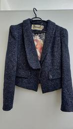 Giacomo kort tweed colbertjasje M ,met inside print, Kleding | Dames, Ophalen of Verzenden, Zo goed als nieuw, Maat 38/40 (M)