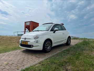 Fiat 500 C Hybrid Star 2020 Parelmoer wit met rooddakje beschikbaar voor biedingen