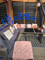 VidaXL Loungeset met Tafel - Gebruikt, Tuin en Terras, Ophalen, Gebruikt, 8 zitplaatsen, Loungeset