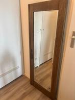 Antieke Kastdeur Spiegel - Verweerd & Facetrand, Ophalen, Minder dan 50 cm, Gebruikt, 100 tot 150 cm