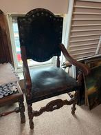 Oude leren stoel, Antiek en Kunst, Ophalen