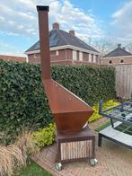 Cortenstalen Tuinkachel Openhaard GROOT, Tuin en Terras, Ophalen of Verzenden, Zo goed als nieuw