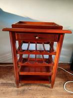 Wijnkastje kersenhout, Huis en Inrichting, Ophalen, 5 tot 15 flessen, Zo goed als nieuw, 75 cm of meer