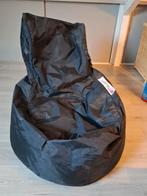 Zwarte Sit & Joy Zitzakstoel met Rugleuning, Huis en Inrichting, Zitzakken, Ophalen, Gebruikt, Zwart, Zitzakstoel