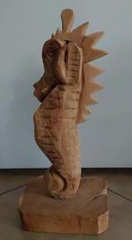 Houten zeepaard decoratie - 45cm hoog, Ophalen of Verzenden