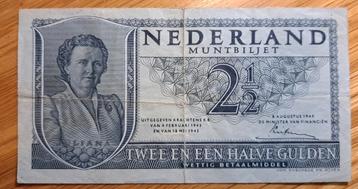 87# Nederland 2 1/2 Gulden 1949 P73 beschikbaar voor biedingen